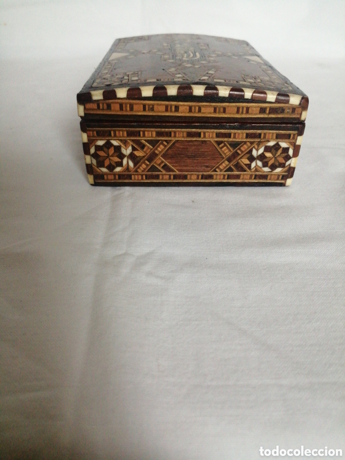 Antig&uuml;edades: Caja joyero de taracea. - Foto 5