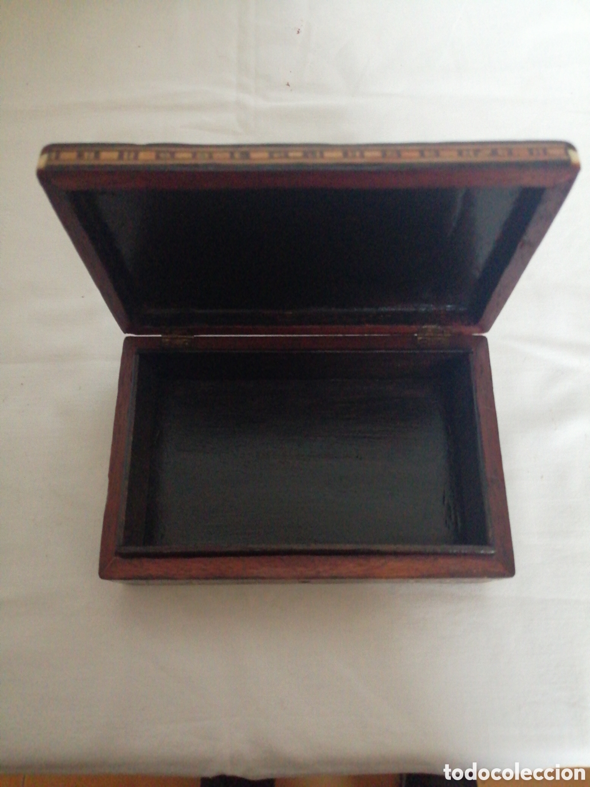 Antig&uuml;edades: Caja joyero de taracea. - Foto 7