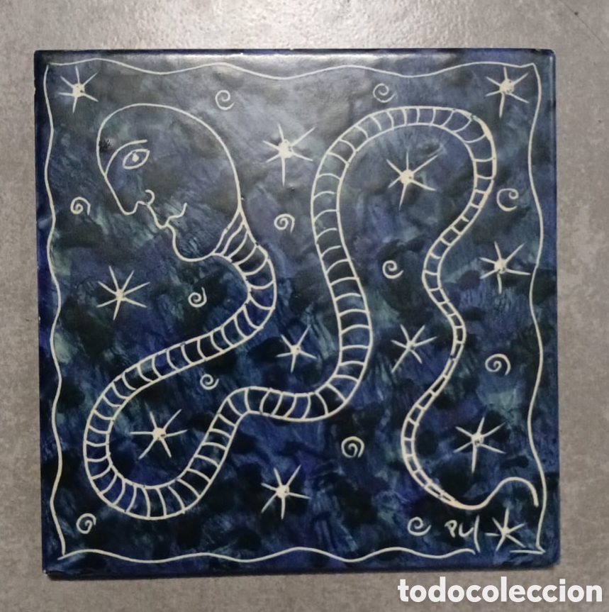 Antig&uuml;edades: AZULEJO ARTESANAL PORTUGU&Eacute;S