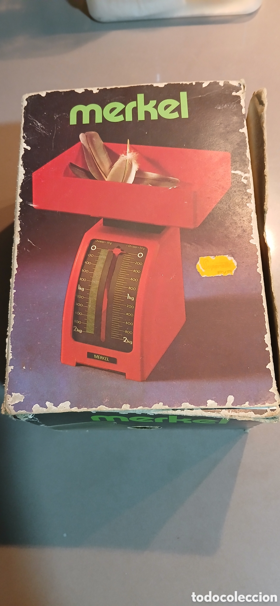 Antig&uuml;edades: B&aacute;scula MERKEL 2 kg con caja