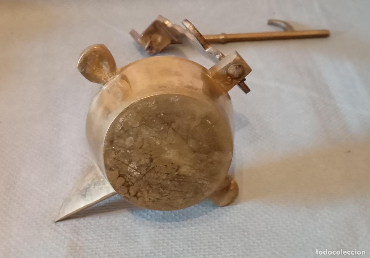 Antig&uuml;edades: L&aacute;mpara Aceite Antigua Candil bronce - Foto 7