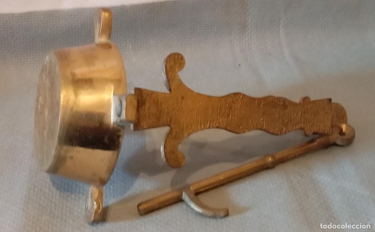 Antig&uuml;edades: L&aacute;mpara Aceite Antigua Candil bronce - Foto 8