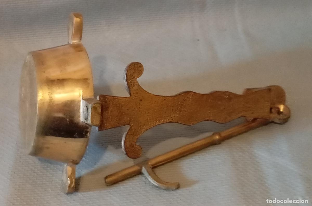 Antig&uuml;edades: L&aacute;mpara Aceite Antigua Candil bronce - Foto 9
