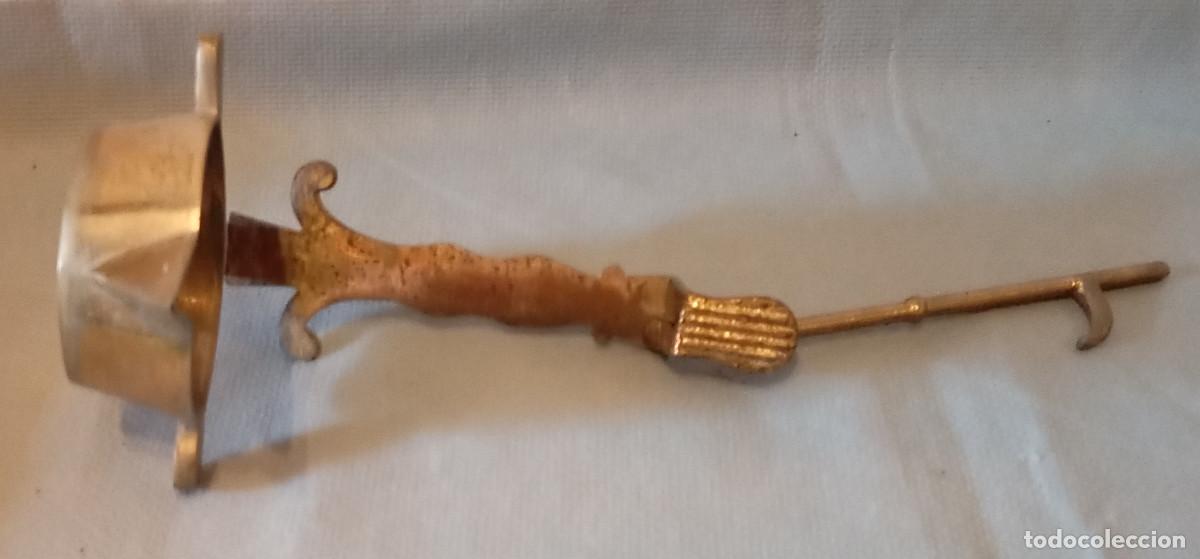 Antig&uuml;edades: L&aacute;mpara Aceite Antigua Candil bronce - Foto 10