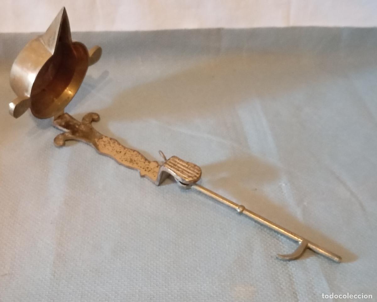 Antig&uuml;edades: L&aacute;mpara Aceite Antigua Candil bronce - Foto 11