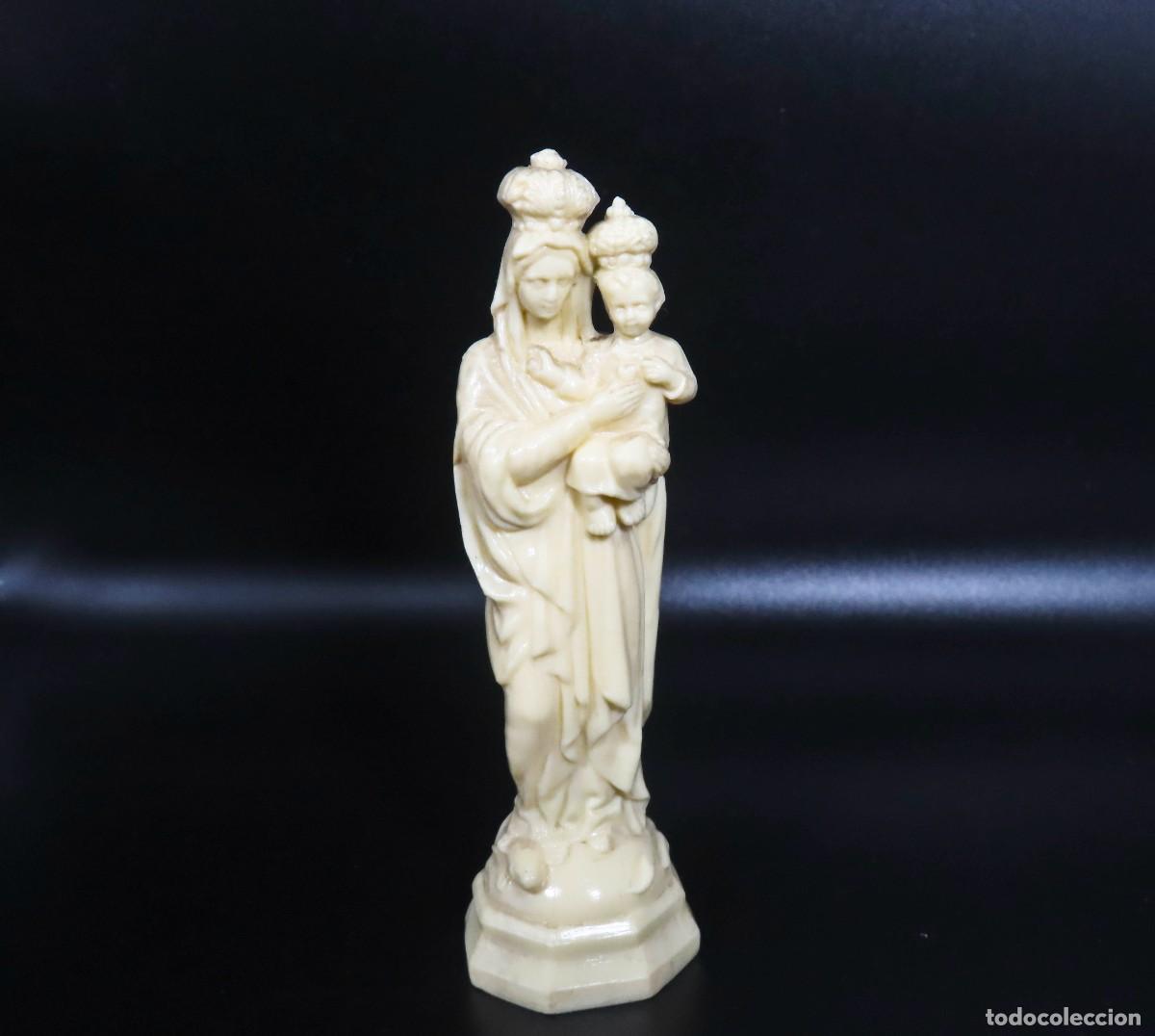 Antig&uuml;edades: PEQUE&Ntilde;A FIGURA DE VIRGEN MAR&Iacute;A CON NI&Ntilde;O JES&Uacute;S NUESTRA SE&Ntilde;ORA DEL SAGRADO CORAZ&Oacute;N
