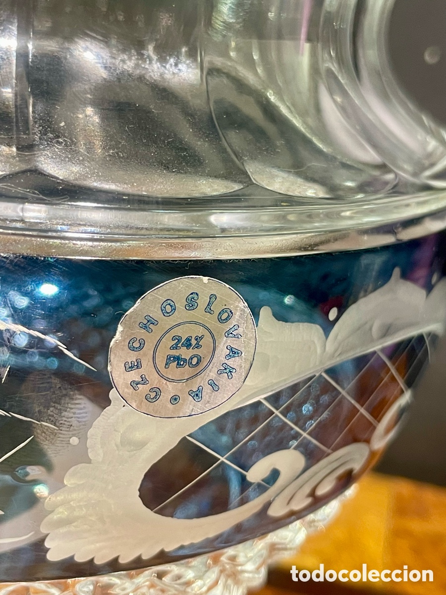 Antig&uuml;edades: Jarr&oacute;n de Cristal Tallado - Foto 2