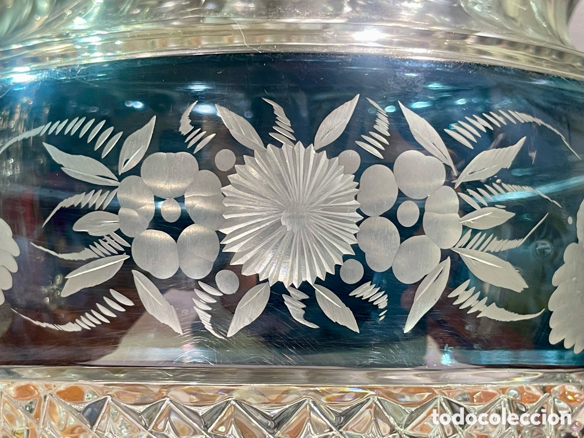 Antig&uuml;edades: Jarr&oacute;n de Cristal Tallado - Foto 3