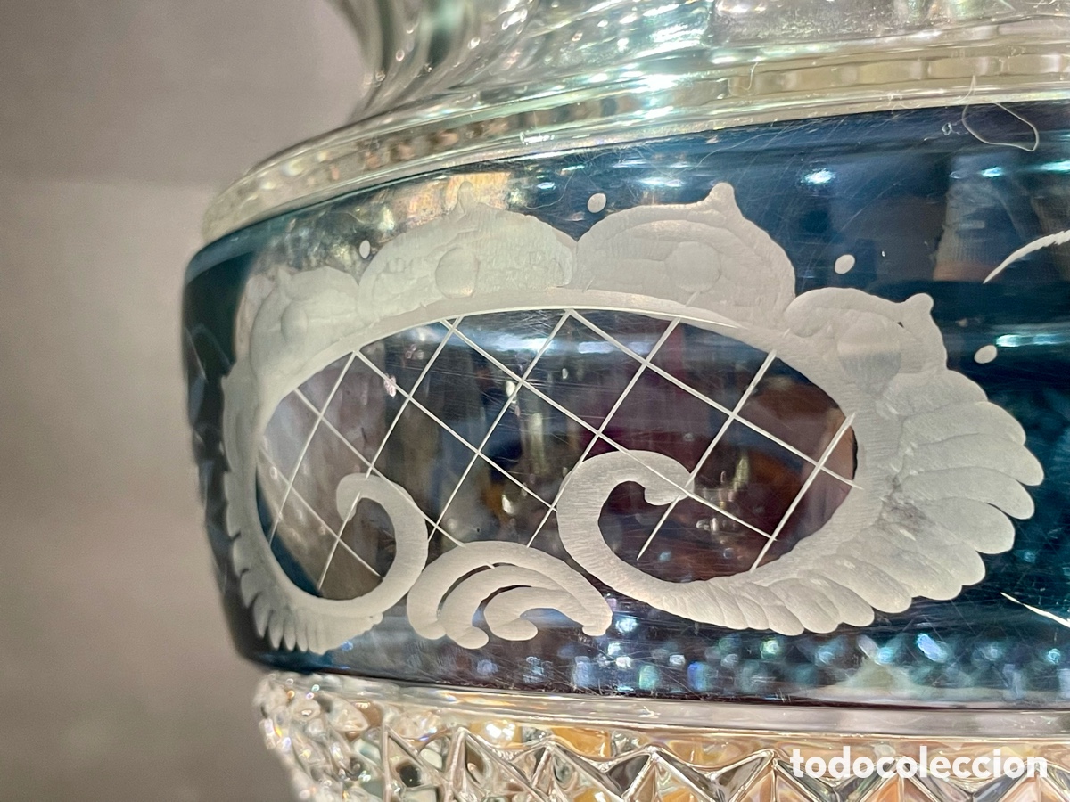 Antig&uuml;edades: Jarr&oacute;n de Cristal Tallado - Foto 4