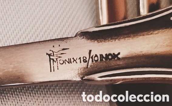 Antig&uuml;edades: CUBIERTOS MONIX 18/10 EN SU ESTUCHE. - Foto 5