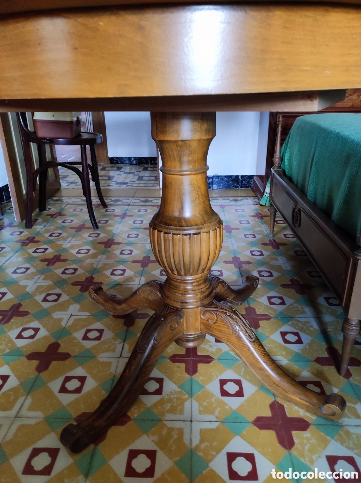 Antig&uuml;edades: MESA COMEDOR EXTENSIBLE - Foto 2