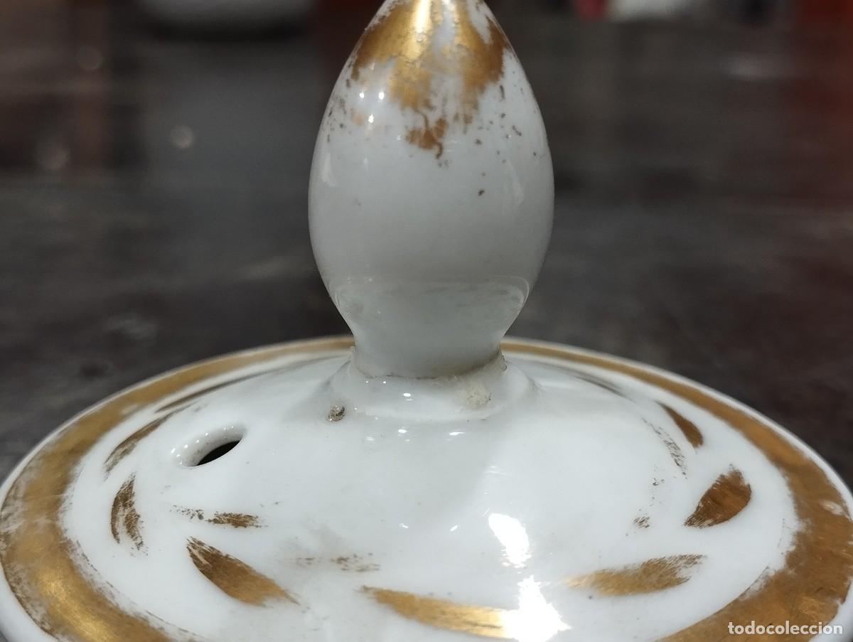 Antig&uuml;edades: CAFETERA FRANCESA DE PORCELANA IMPERIO - Foto 12