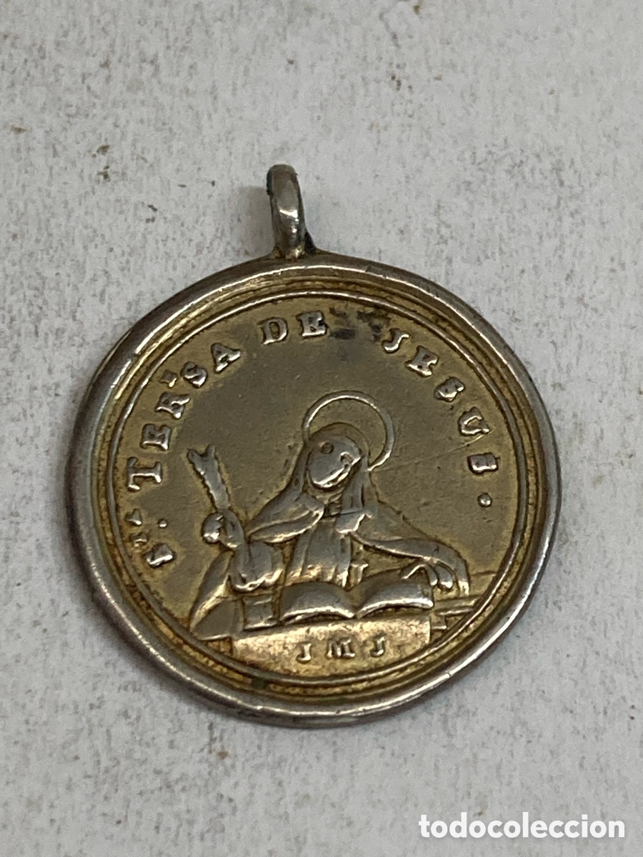 Antig&uuml;edades: Medalla de plata religiosa C604 - Foto 2
