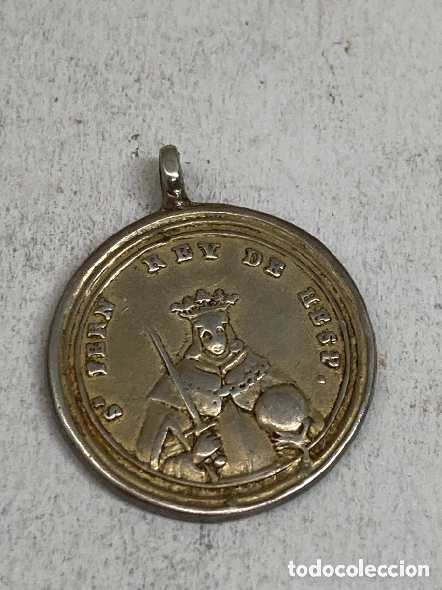 Antig&uuml;edades: Medalla de plata religiosa C604