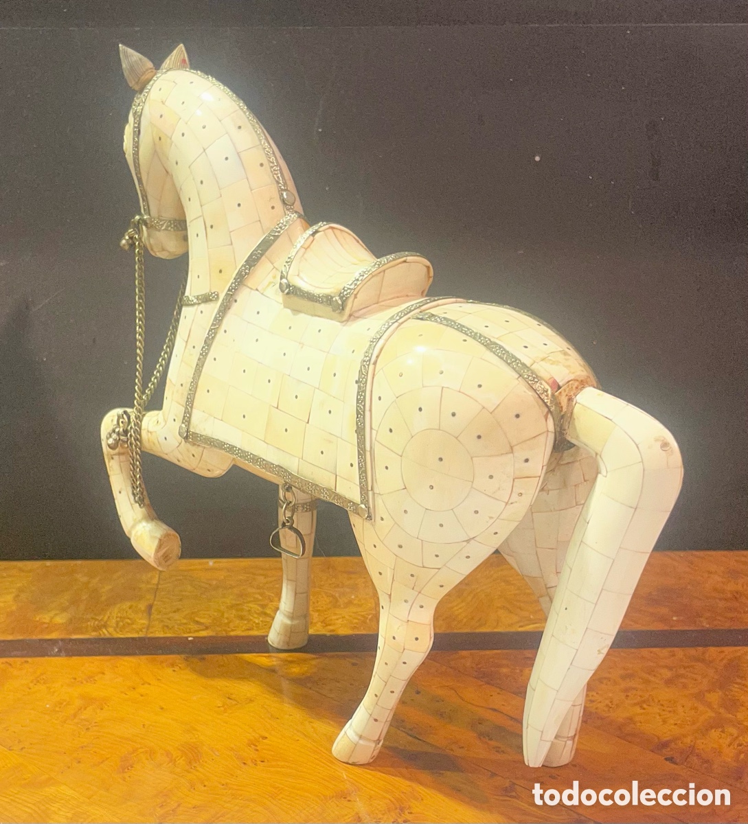 Antig&uuml;edades: Caballo de Marfil y Plata - Foto 3
