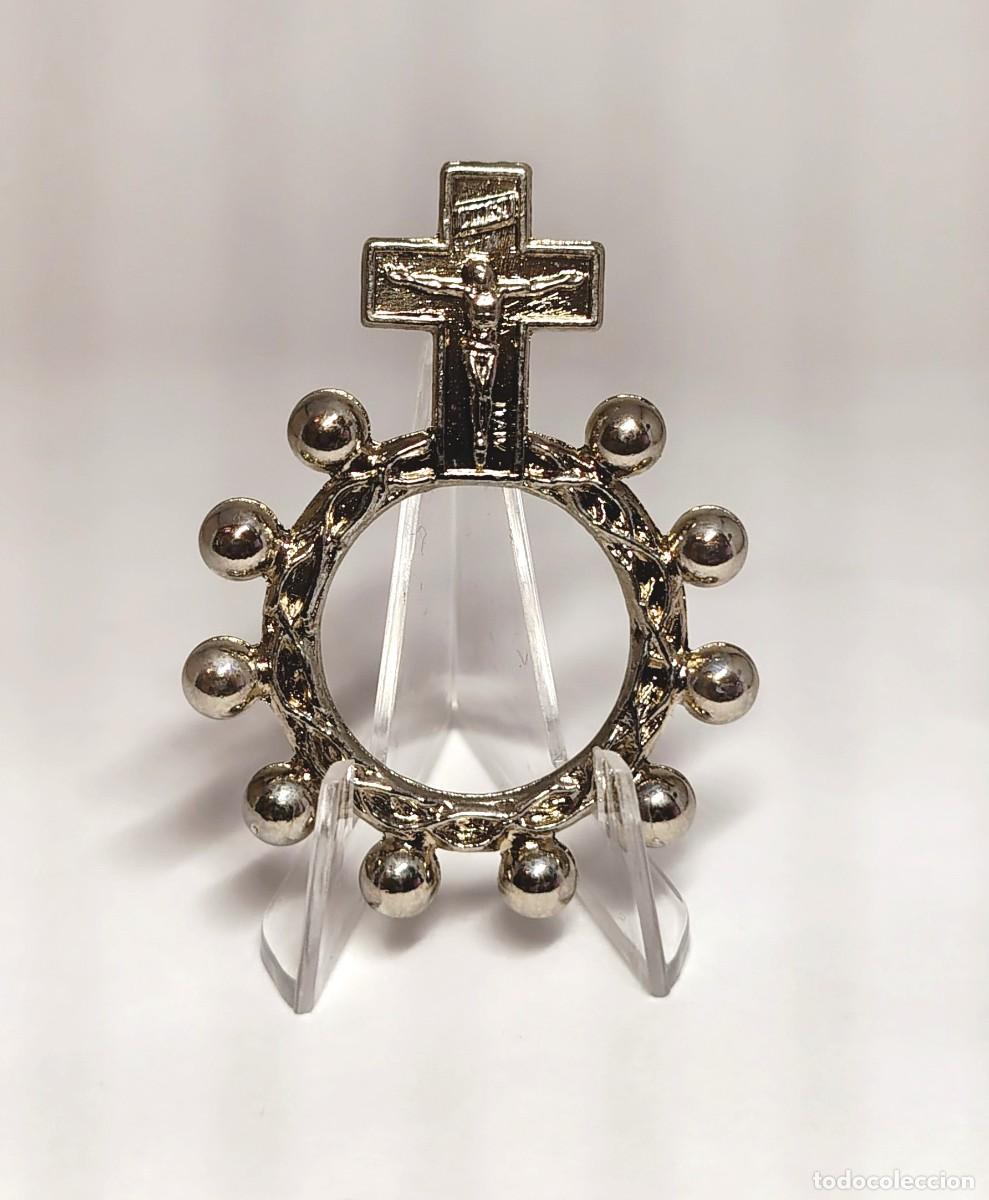 Antig&uuml;edades: ANILLO RELIGIOSO ROSARIO : DIEZ CUENTAS. M385