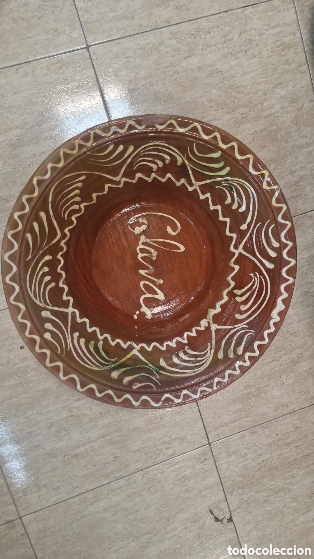 Antig&uuml;edades: Lebrillo lorquino alfareria Eusebio Lario