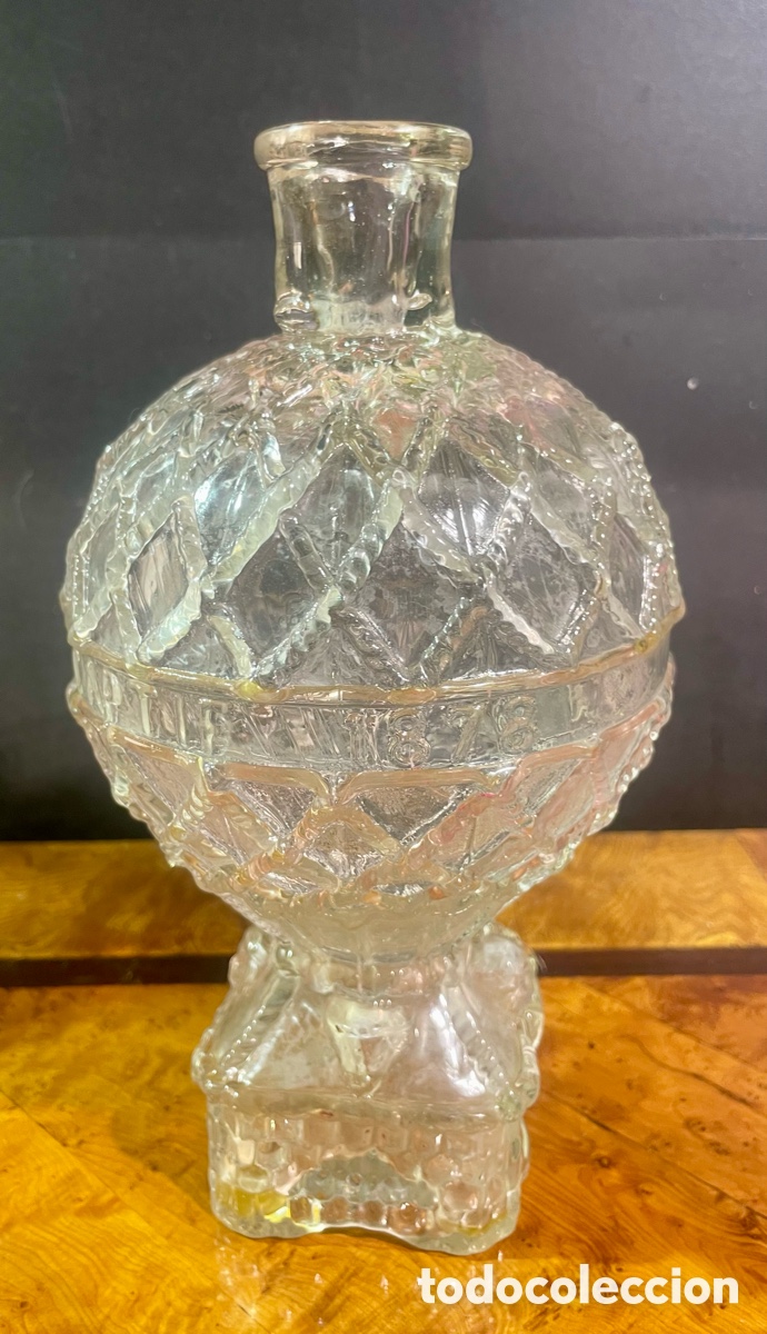 Antig&uuml;edades: Botella Cristal Siglo XIX
