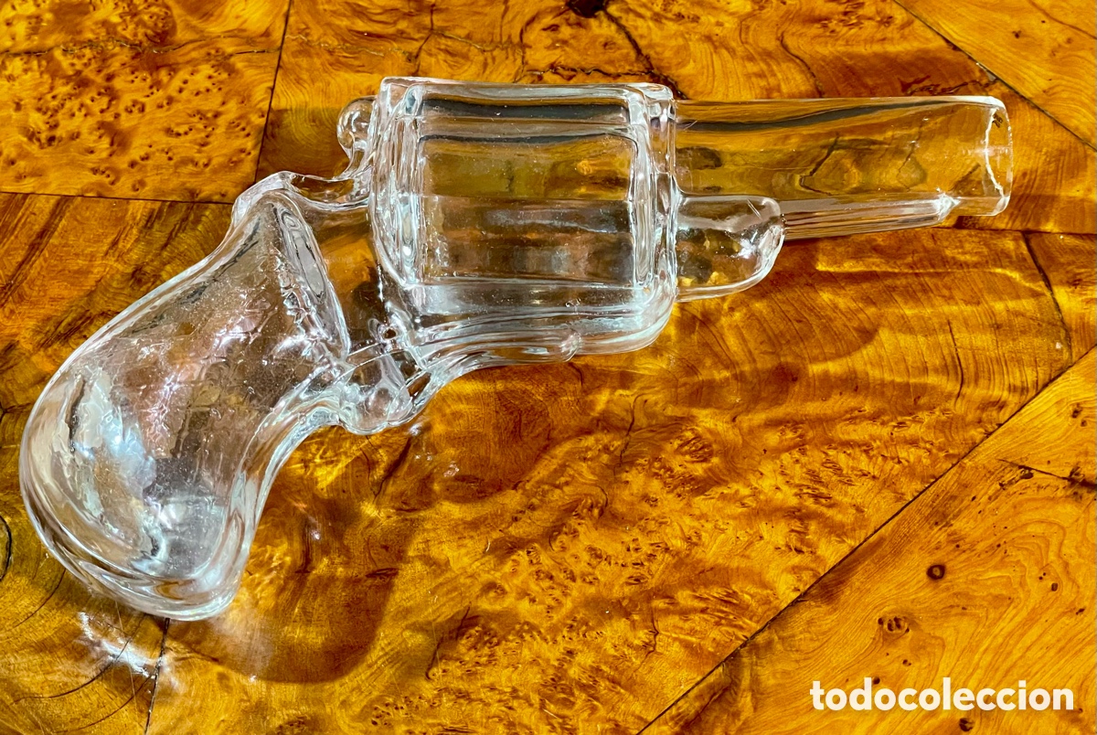 Antig&uuml;edades: Botella Pistola de Cristal