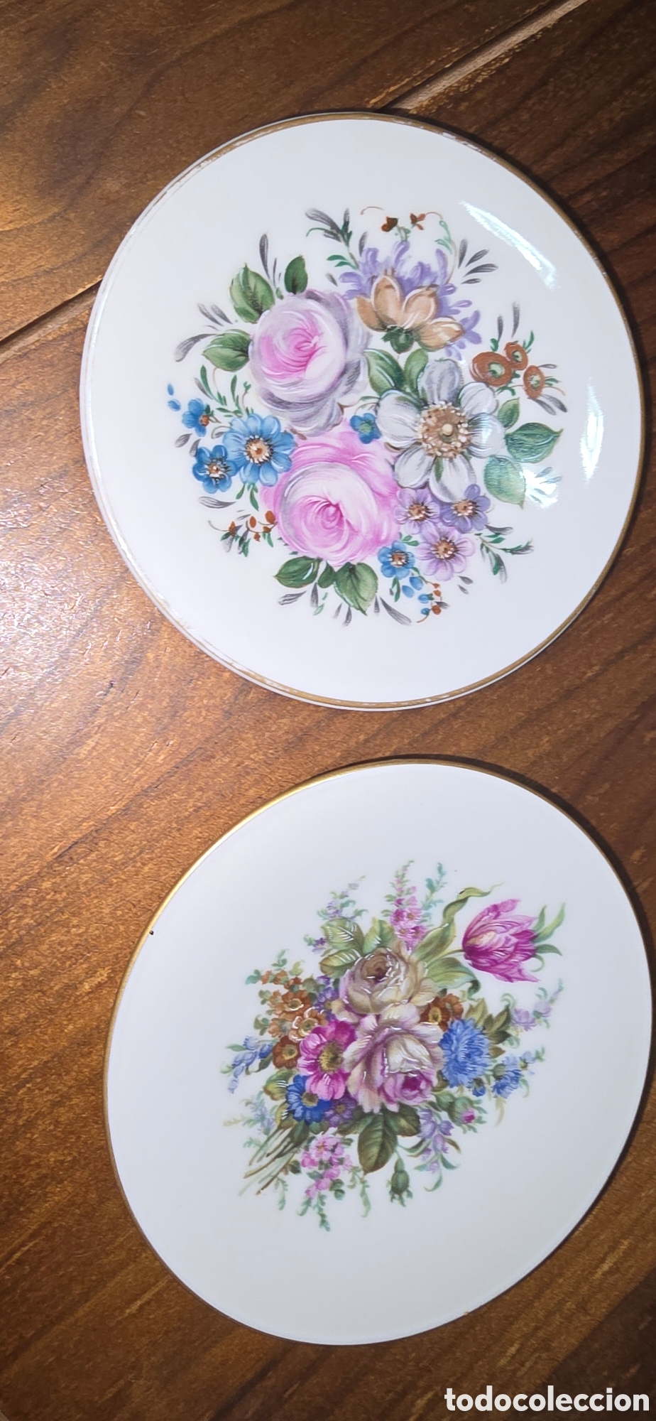 Antig&uuml;edades: Platos Decorativos de Porcelana Fina.