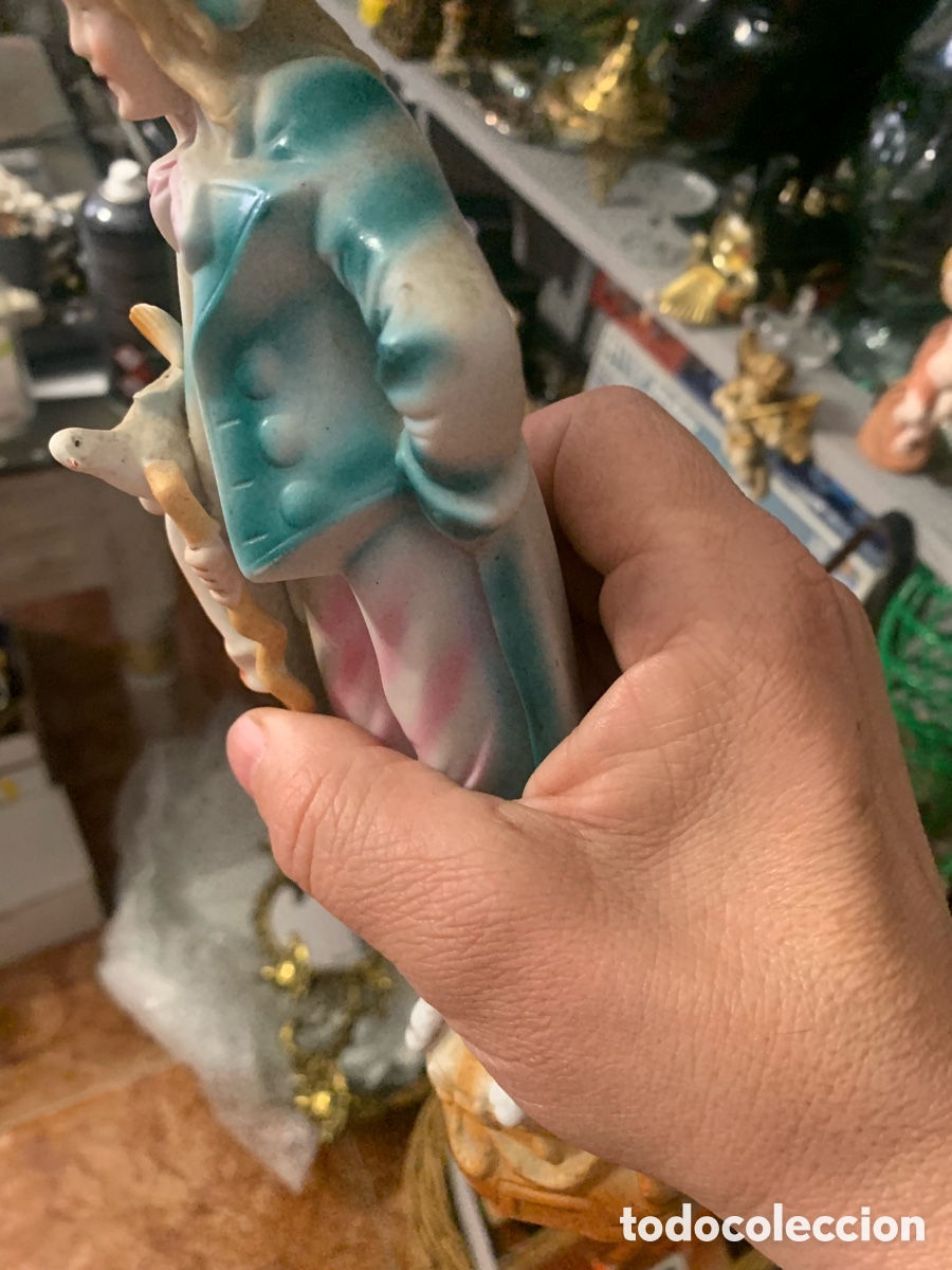 Antig&uuml;edades: Figura porcelana biscuit - Foto 4
