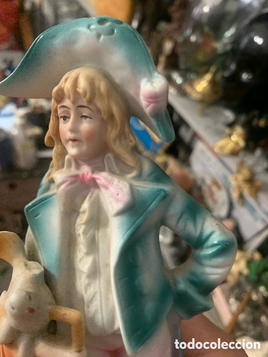 Antig&uuml;edades: Figura porcelana biscuit - Foto 5