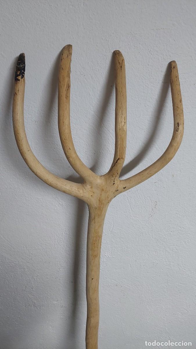 Antig&uuml;edades: Horca de madera agricola - Foto 3