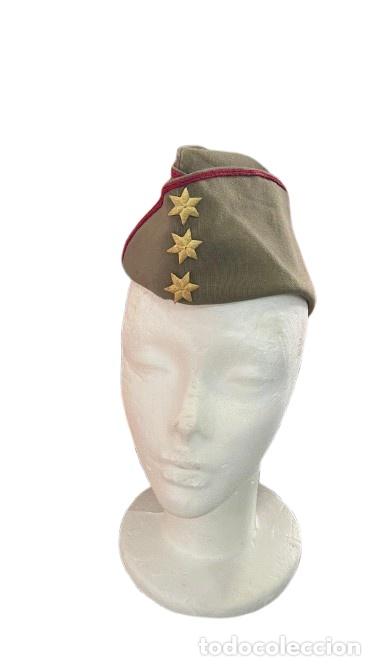 Antig&uuml;edades: Gorro de Oficial Militar con Estrellas - Foto 1