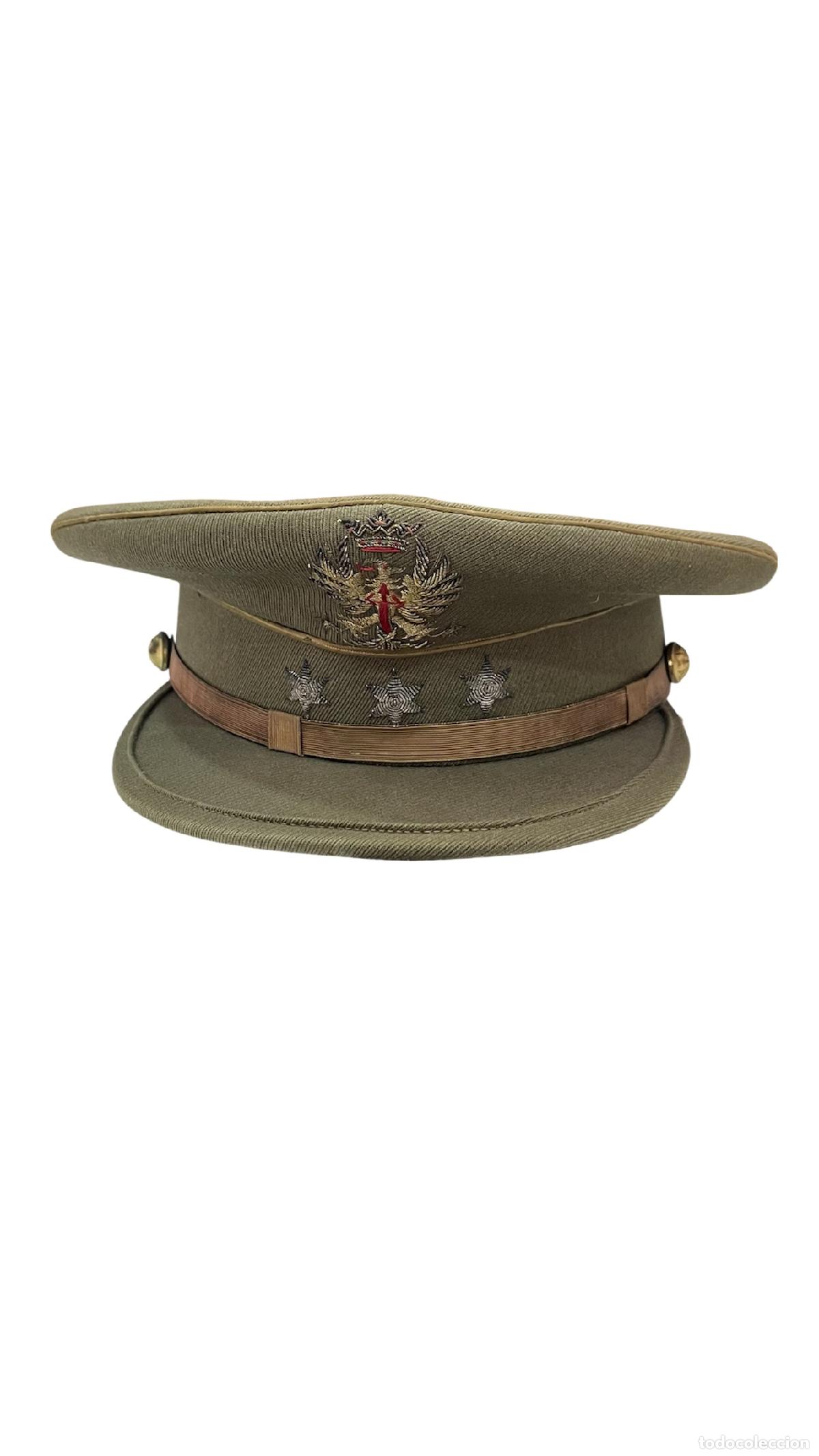 Antig&uuml;edades: Gorra Militar de Oficial con Emblema de &Aacute;guila y Estrellas