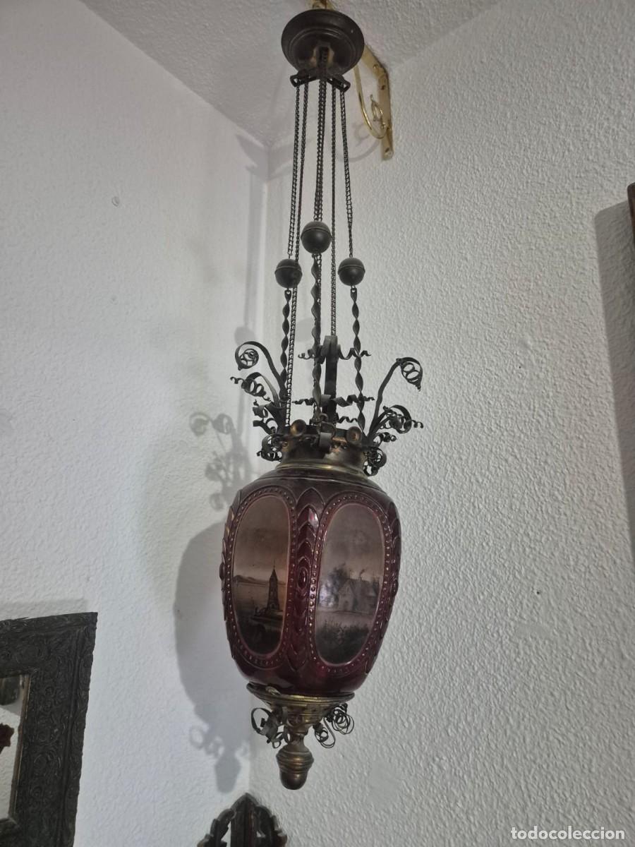 Antig&uuml;edades: Farol de techo - Siglo XVIII - Foto 1