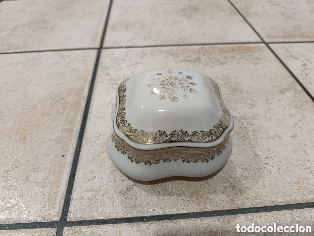 Antig&uuml;edades: Caja. Cajita porcelana Limoges