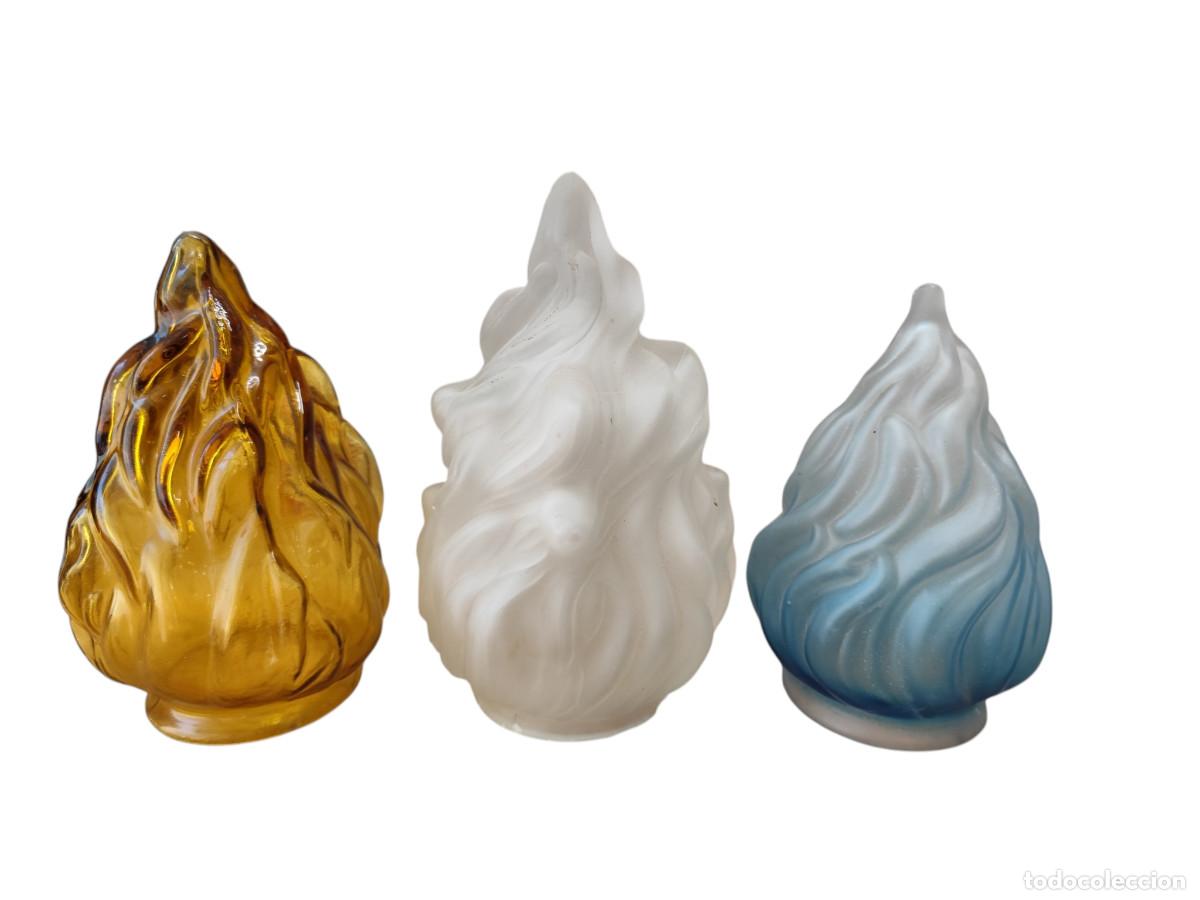 Antig&uuml;edades: tulipas cuello tornasol ambar azul o hielo
