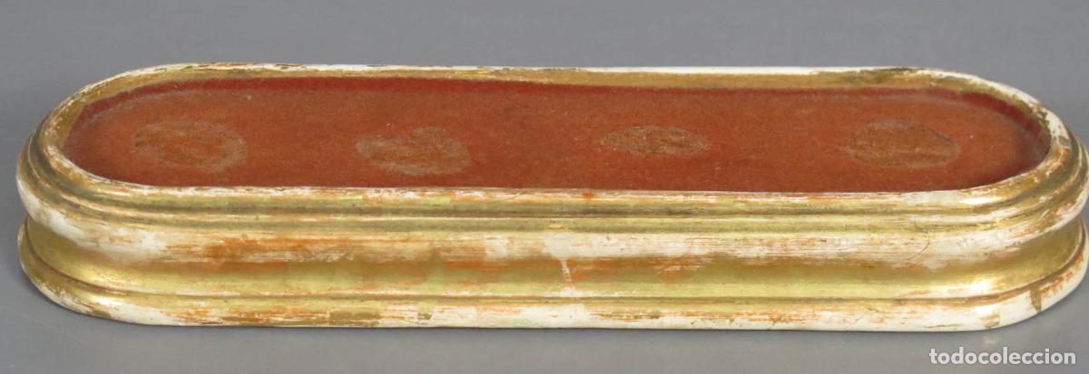 Antig&uuml;edades: PEANA DE MADERA EN PAN DE ORO. PRINCIPIOS SIGLO XX