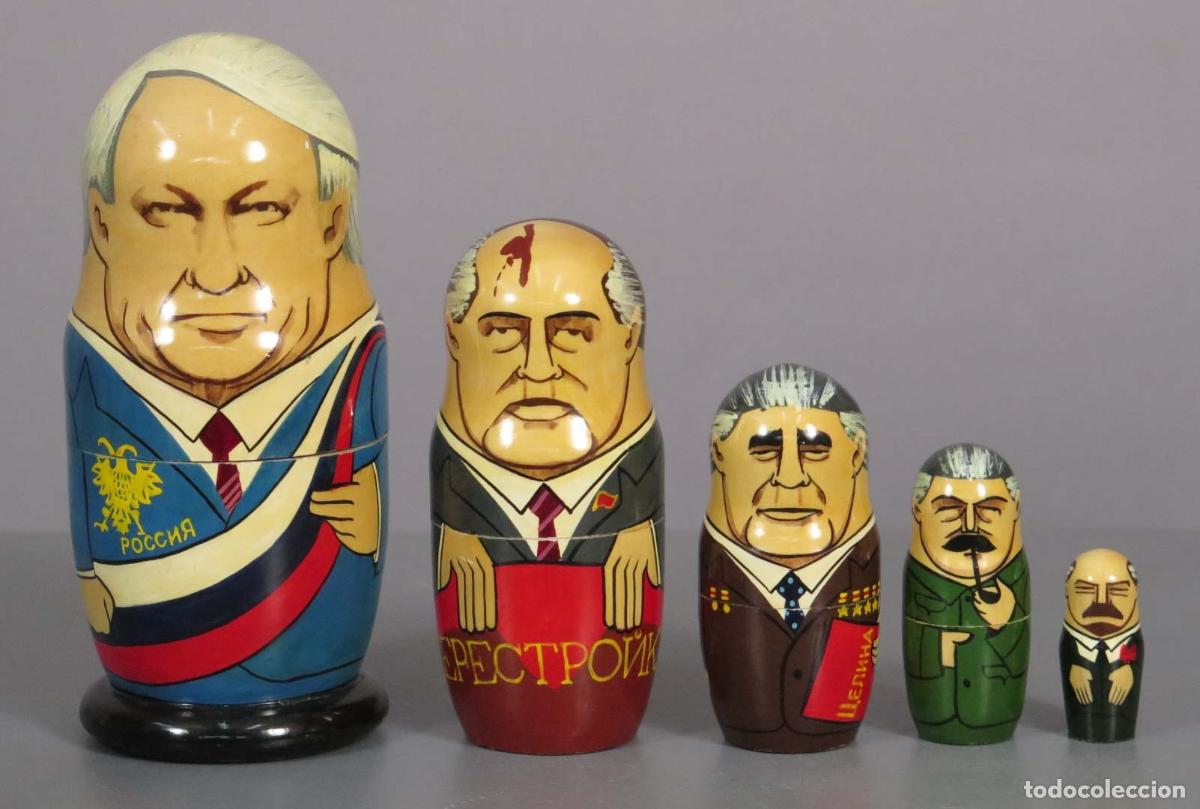 Antig&uuml;edades: Matryoshka PRIMEROS MINISTROS DE RUSIA. COMPLETA