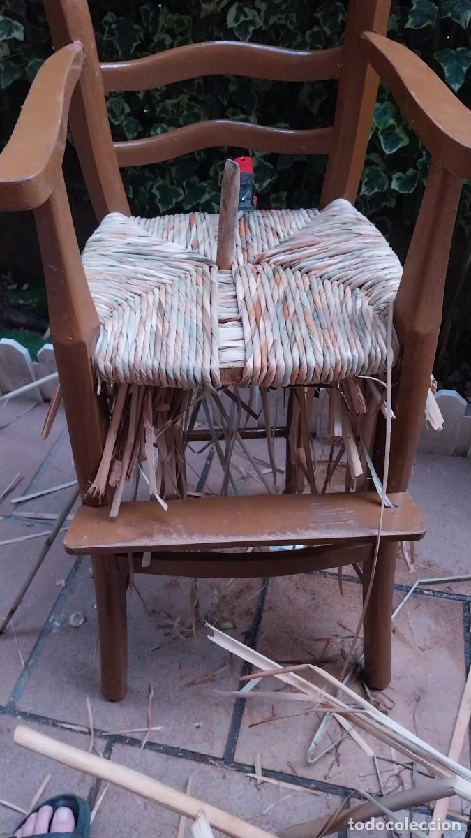 Antig&uuml;edades: trona silla enea a estrenar - Foto 13