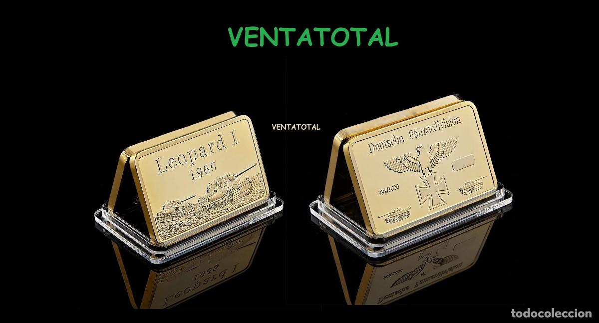 Antig&uuml;edades: LINGOTE ORO 22 KILATES ( HOMENAJE AL TANQUE ALEMAN LEOPARD1 DEL A&Ntilde;O 1965)LEER DENTRO DESCRIPCION