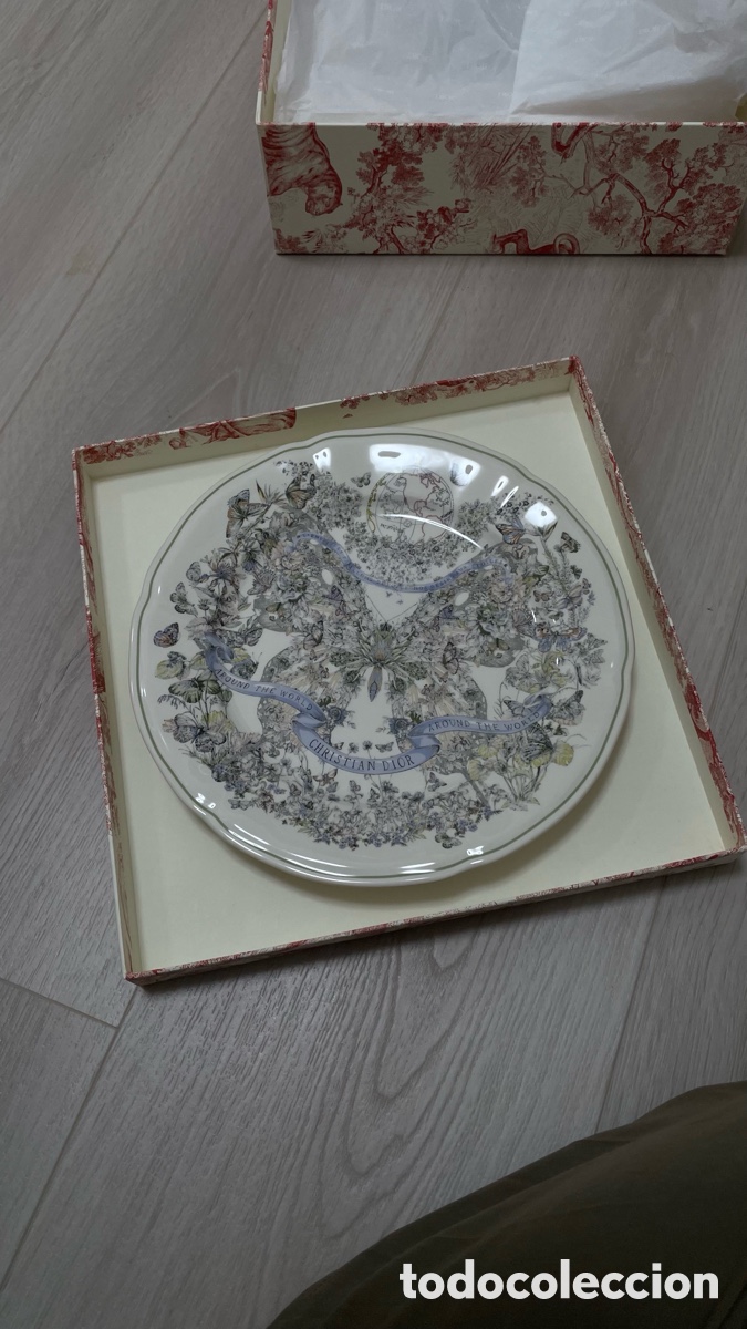 Antig&uuml;edades: Dior Maison Cruise 2024 Butterfly Around the World 30cm pie plate
