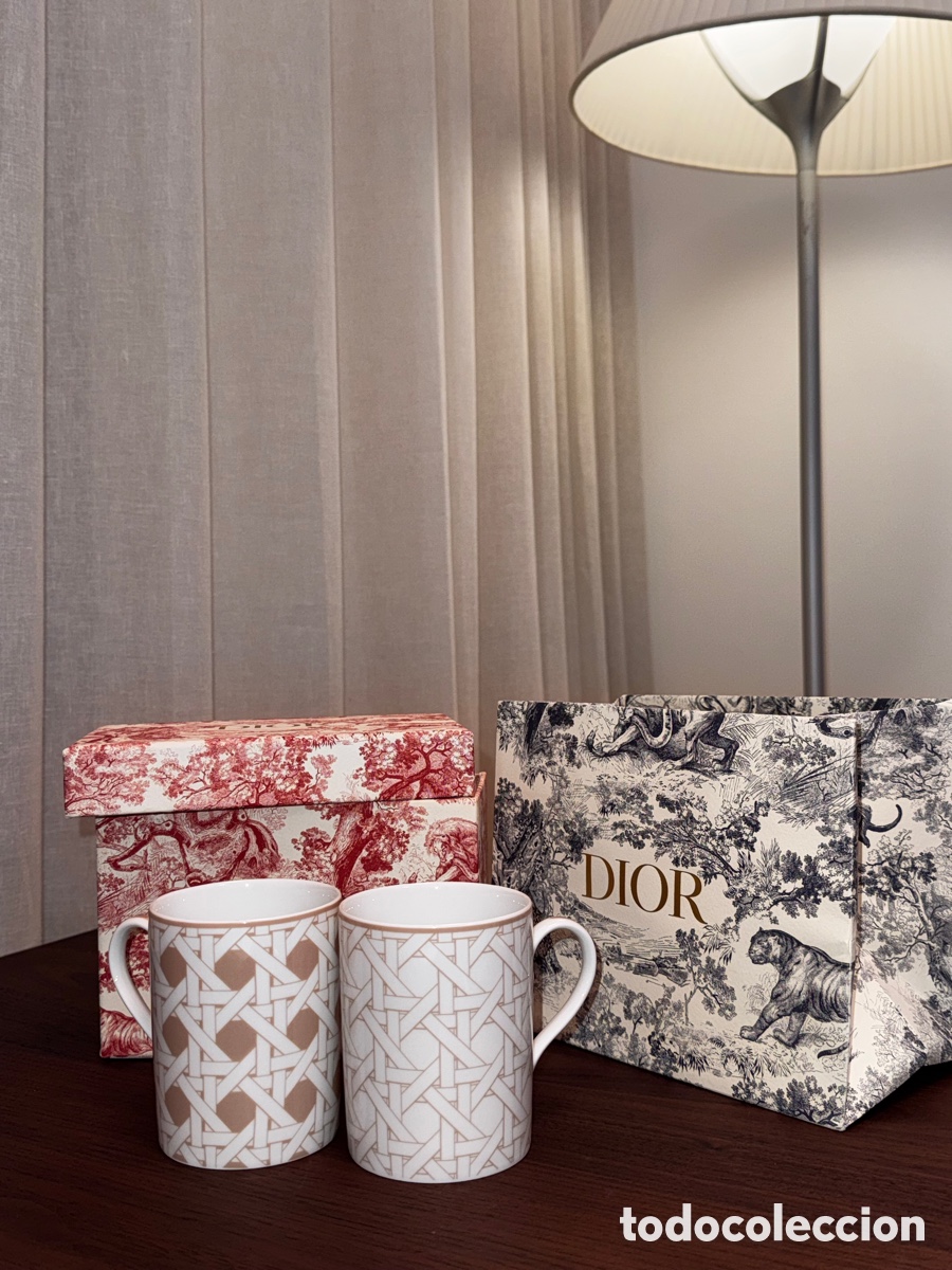 Antig&uuml;edades: Dior couple cups Provence rattan weaving pattern - Foto 7
