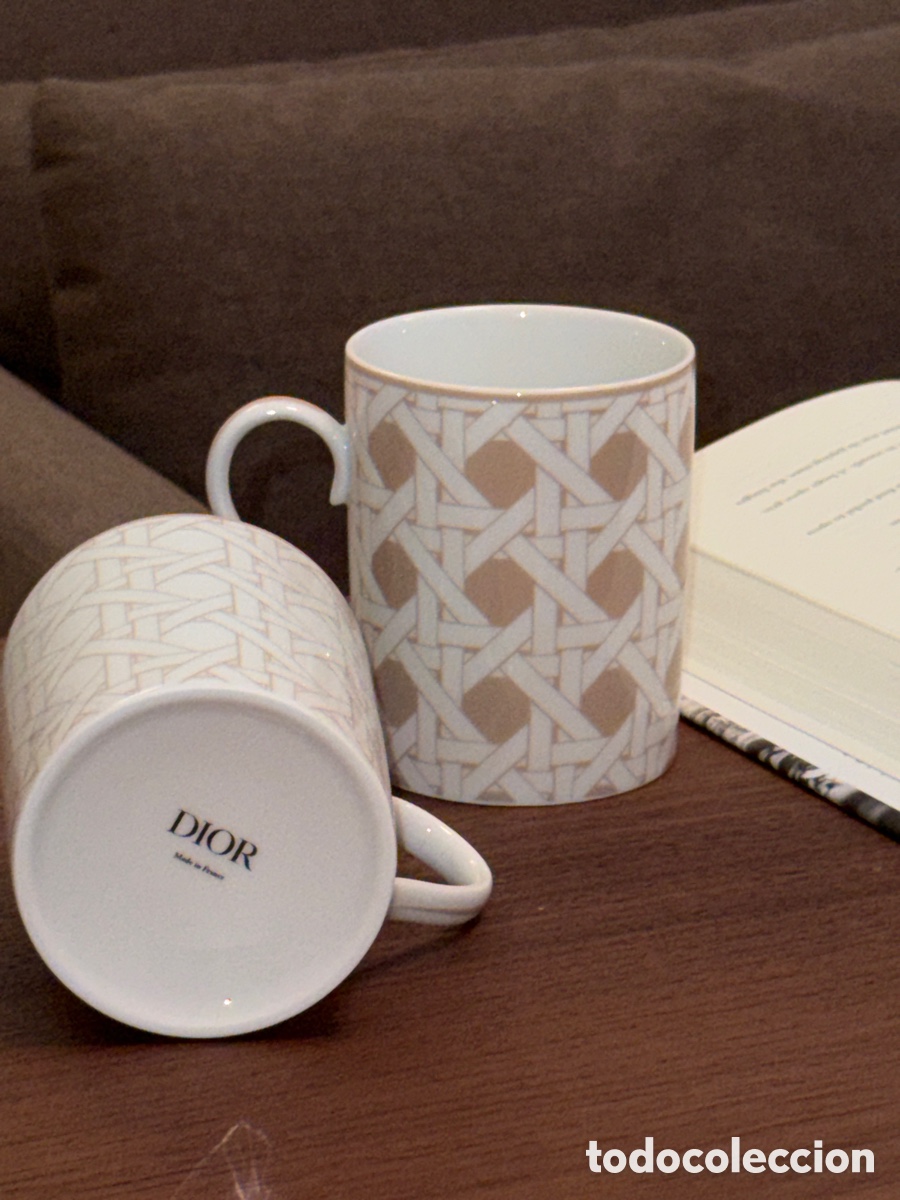 Antig&uuml;edades: Dior couple cups Provence rattan weaving pattern - Foto 1