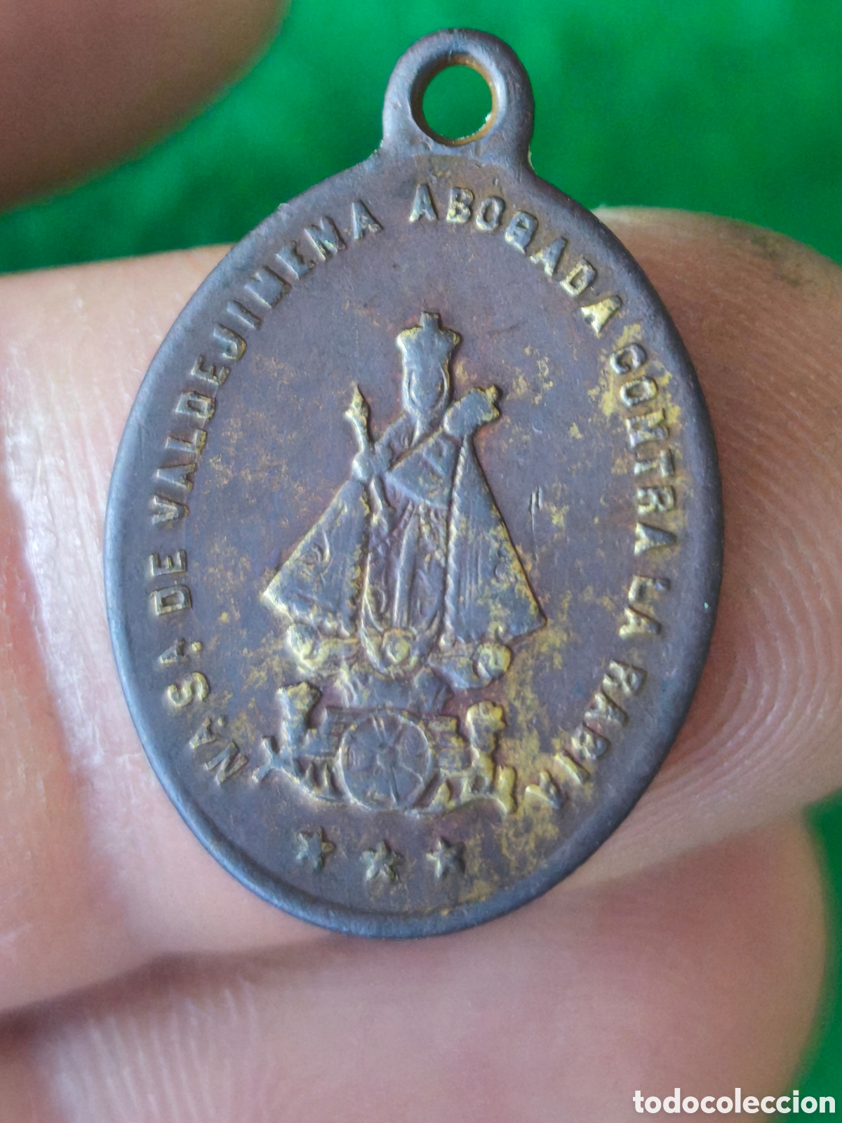 Antig&uuml;edades: Medalla Virgen Valdejimena abogada contra la rabia