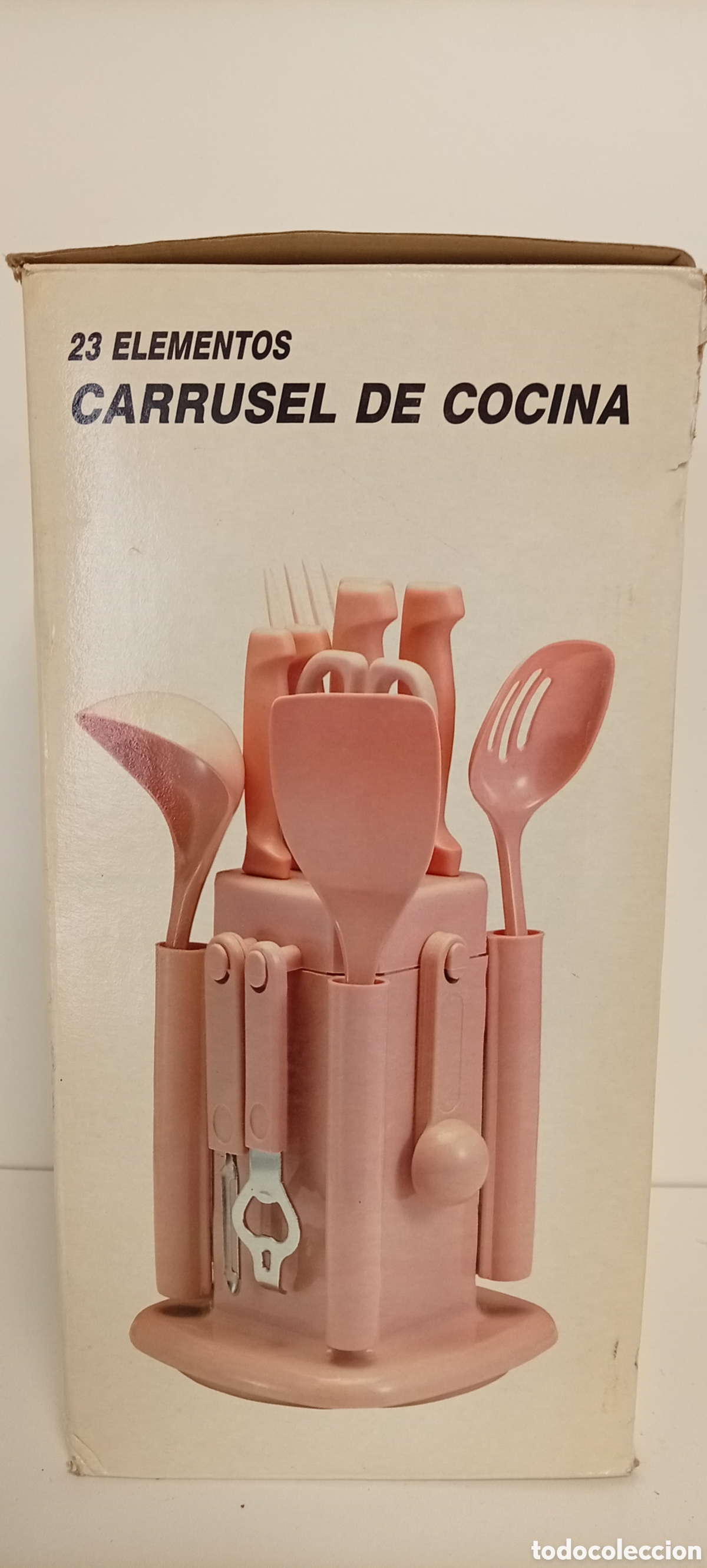 Antig&uuml;edades: CARRUSEL DE COCINA VINTAGE DE 23 ELEMENTOS