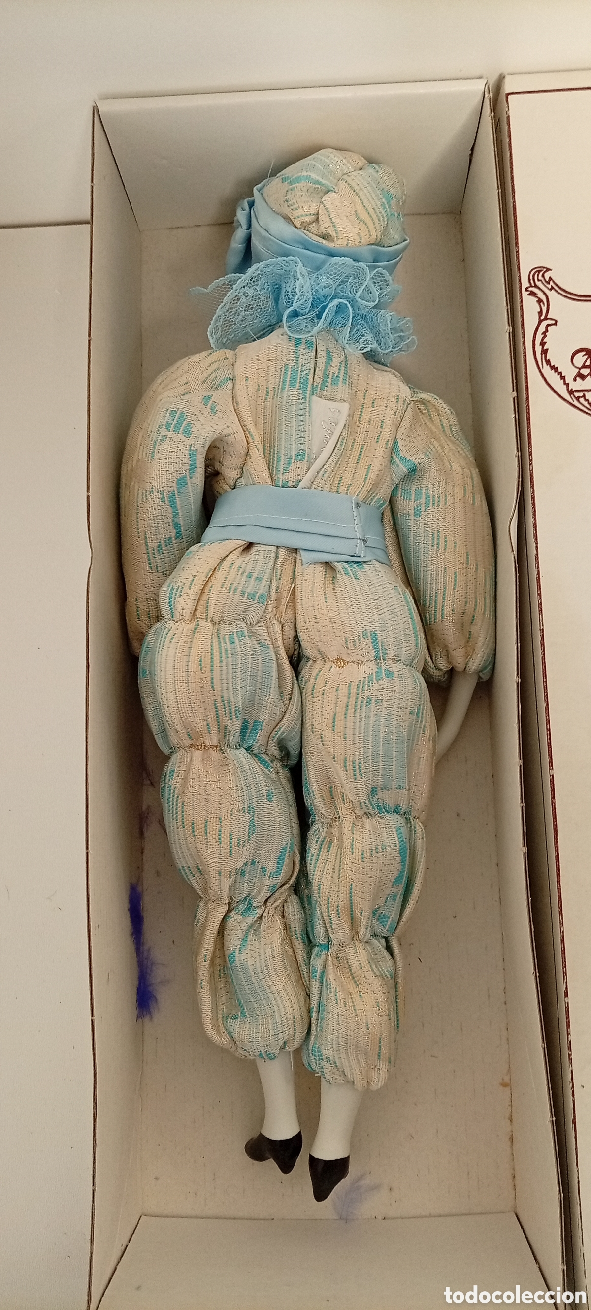 Antig&uuml;edades: .MU&Ntilde;ECA DE PORCELANA ESTILO ARLEQU&Iacute;N - Foto 3