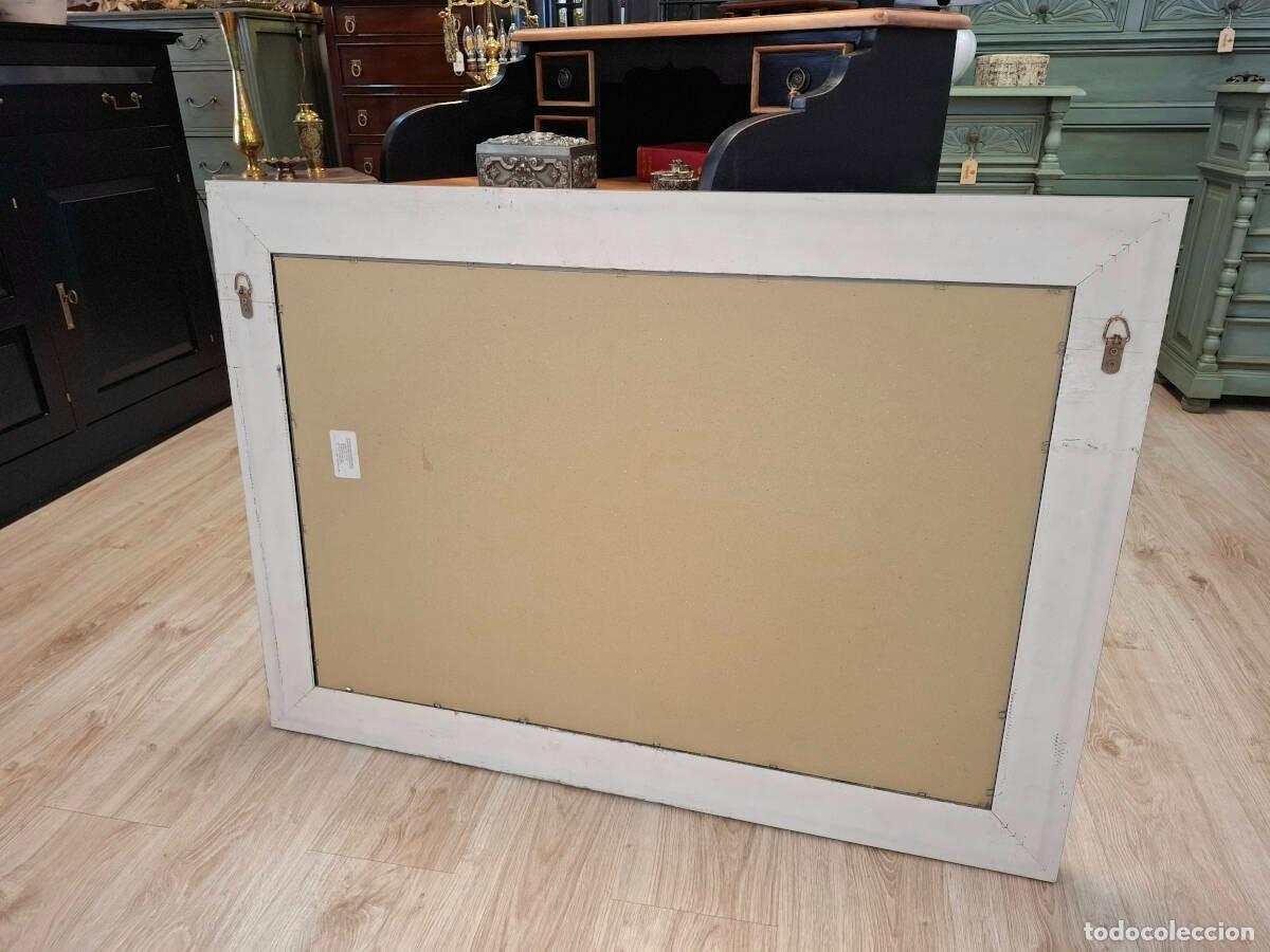 Antig&uuml;edades: Espejo rectangular en plata envejecida - Foto 4