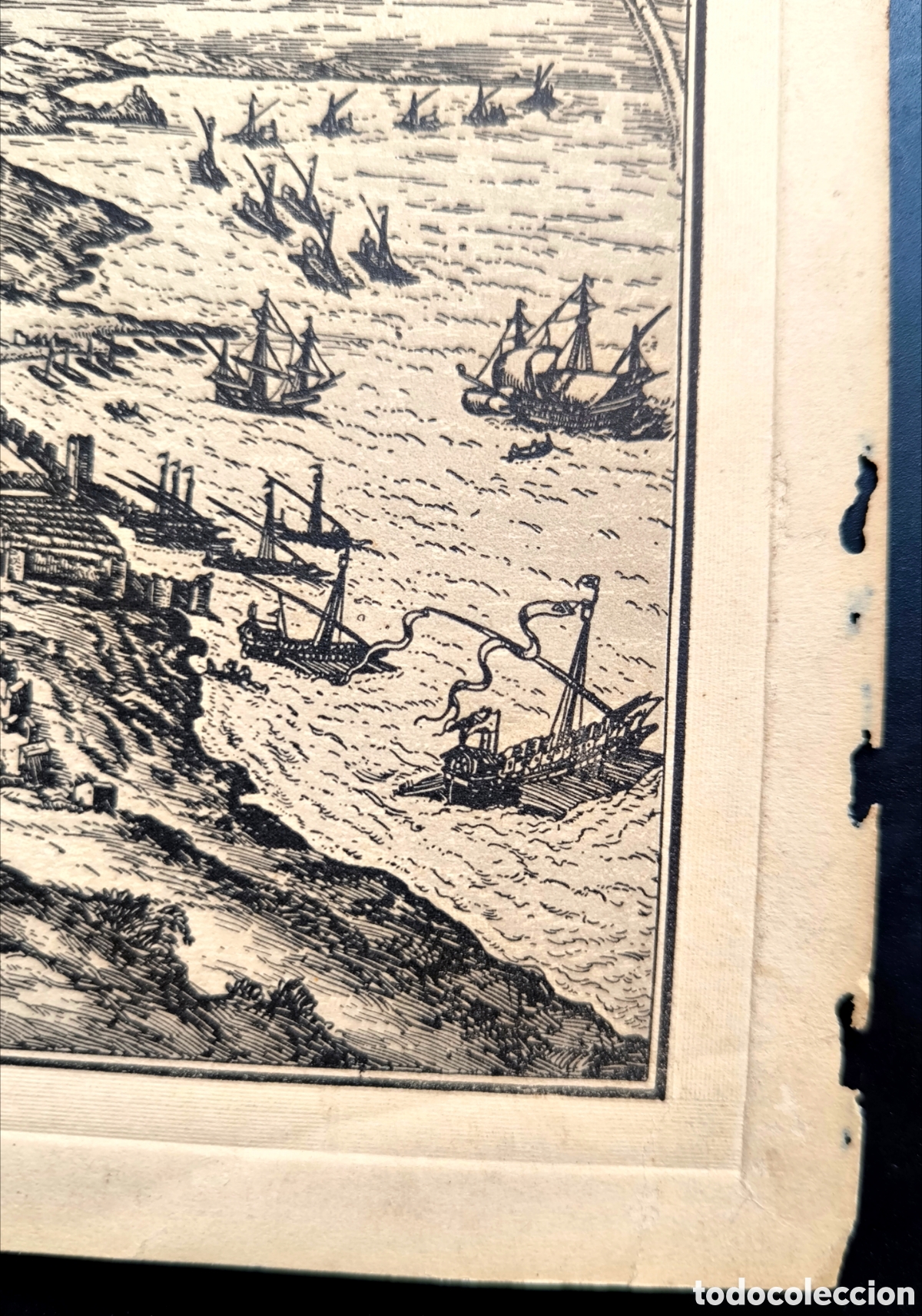 Antig&uuml;edades: ANTIGUO GRABADO DE BARCELONA 1571 - Foto 3