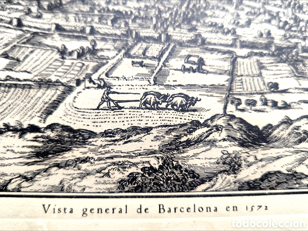 Antig&uuml;edades: ANTIGUO GRABADO DE BARCELONA 1571 - Foto 4
