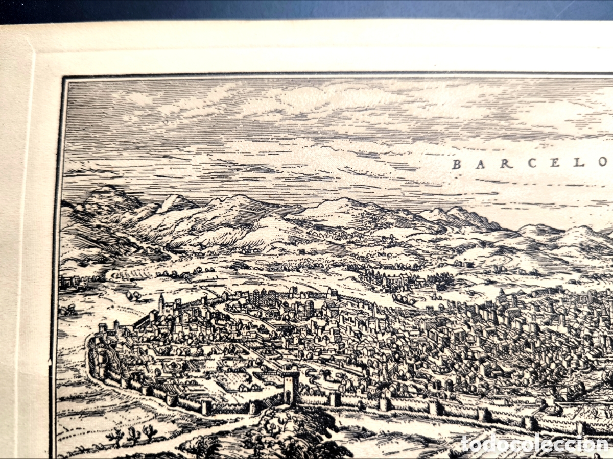 Antig&uuml;edades: ANTIGUO GRABADO DE BARCELONA 1571 - Foto 6