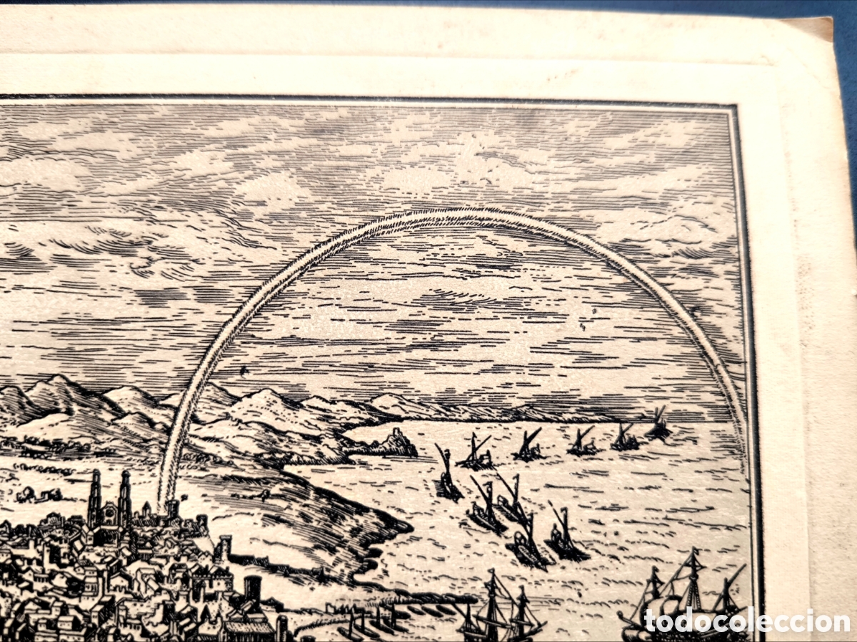 Antig&uuml;edades: ANTIGUO GRABADO DE BARCELONA 1571 - Foto 7