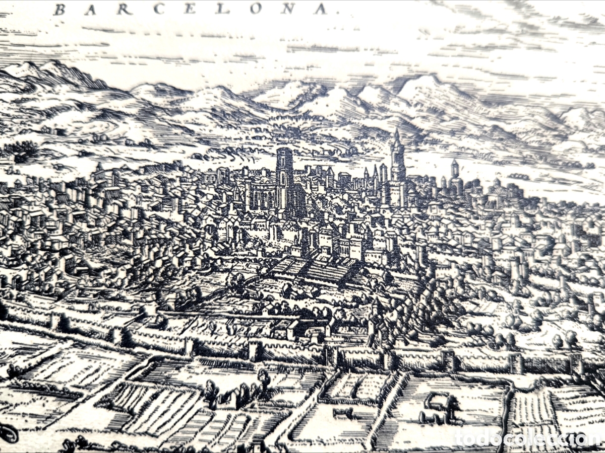 Antig&uuml;edades: ANTIGUO GRABADO DE BARCELONA 1571 - Foto 9