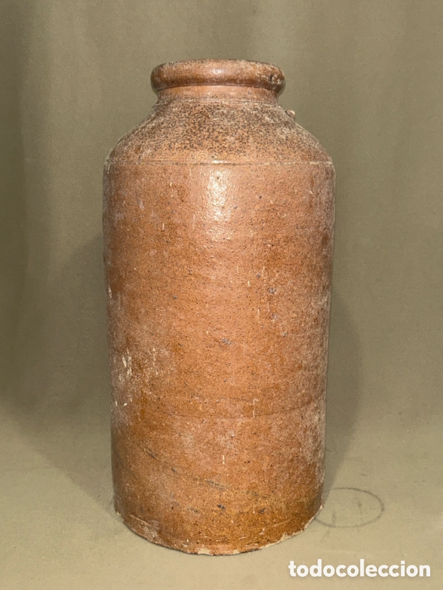Antig&uuml;edades: ANTIGUA BOTELLA, JARRA PARA ALMACENAR AGUA, 41 CM, S.XIX