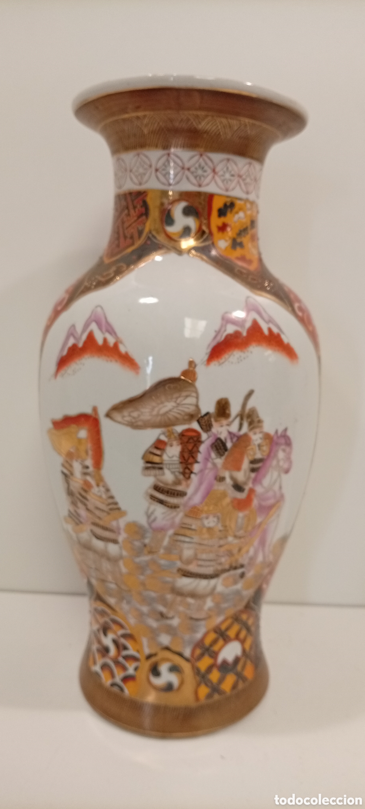 Antig&uuml;edades: JARRON DECORATIVO JAPONES DE ESTILO SATSUMA